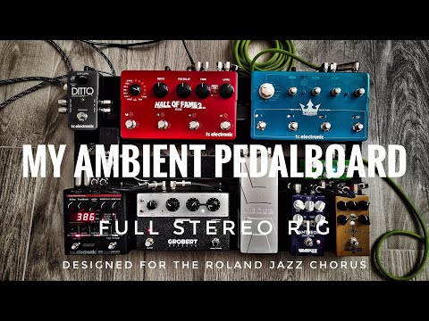 My Ambient/Shoegaze Pedalboard in Stereo with the Roland JC40 — TheSpaceGuitar