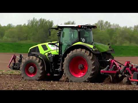 Bodenbearbeitung 2021 mit Claas Axion 830 u. Grubber u. Streifenfräse