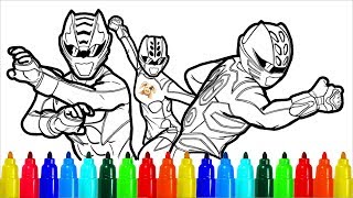 Power Rangers Drawing Transformers Coloring Pages | Colouring Pages For Kids With Colored Markers