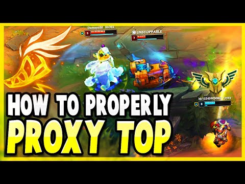 THE TRUE WAY TO PROXY IS WITH FLEET FOOTWORK SINGED | League of Legends Singed Top