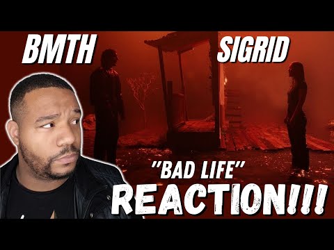 "BEAUTIFUL SONG WITH A BEAUTIFUL MESSAGE" | SIGRID & BRING ME THE HORIZON BAD LIFE |  REACTION!!!