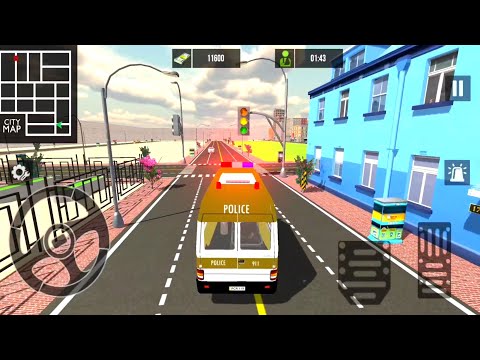 Policeman Emergency Ambulance Rescue Van Driving Simulator _ Gameplay #185
