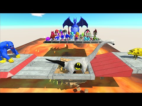 LAVA TRAP WHO CAN JUMP OVER? - Animal Revolt Battle Simulator