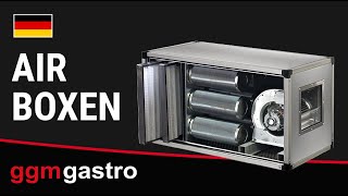 Système de purification d’air extrait avec moteur – 2 000 m³/h – taux de séparation 70 % – avec préfiltre et filtre à charbon actif