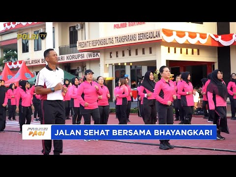 POLRES BONTANG GAGAS JALAN SEHAT BERSAMA BHAYANGKARI