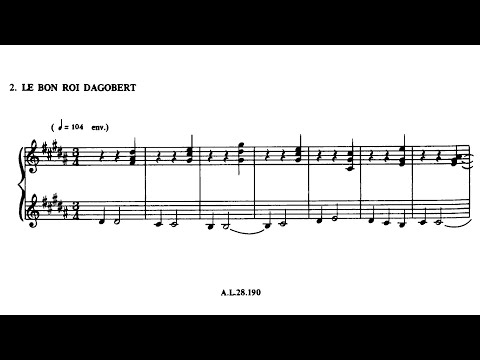 Alain, Jehan (c. 1933): Le bon roi Dagobert pour piano, JA 56 — Georges Guillard