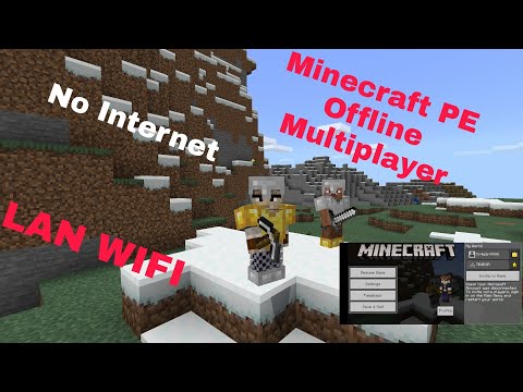 How to Play Minecraft Multiplayer Offline (using LAN Wifi) Minecraft PE