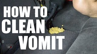 How to Clean Up Vomit in Your Car