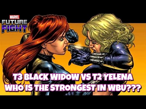 LETS COMPARE T3 BLACK WIDOW AND T2 YELENA IN WBU!!! | MARVEL FUTURE FIGHT
