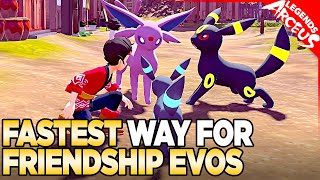 The FASTEST Way for Friendship Evolutions in Pokemon Legends Arceus