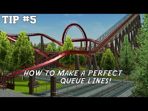 RollerCoaster Tycoon 3 Tips - How to Build Perfect Queue Lines!