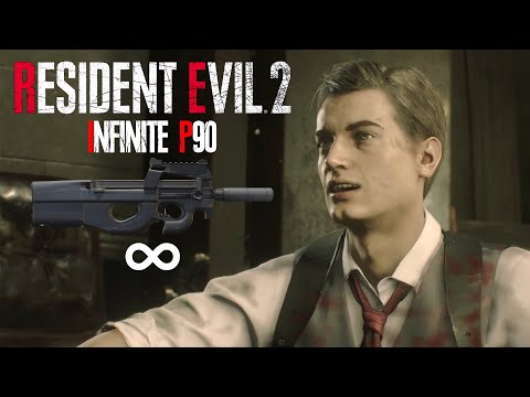 Resident Evil 2 Remake - Infinite P90 with Leon in Hardcore Full Gameplay
