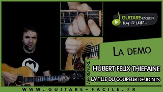 Cover Hubert Felix Thiefaine - La fille du coupeur de joints - Tuto Guitare