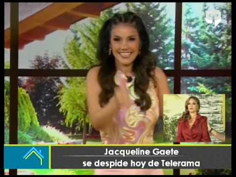 Jacqueline Gaete se despide hoy de Telerama