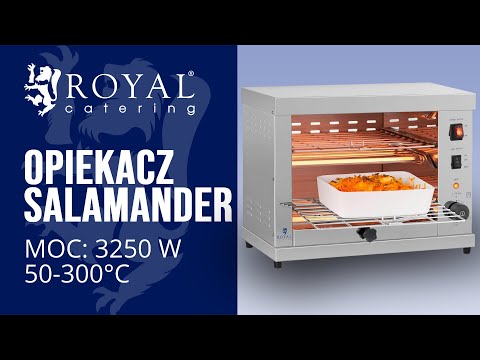 Video - Opiekacz Salamander - 3250 W - kwarcowe grzałki