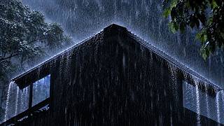 Durma Rápido com Chuva no Telhado 🌧️ Som de Chuva Forte Sem Trovões