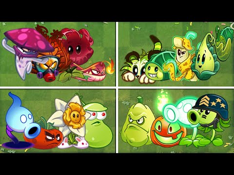 Team Plant (Meteor Flower + Nightcap) VS 03 Team Plant - Which Team Plant Strongest PvZ 2 Team Plant