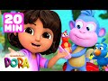 Most Daring Animal Rescues With Dora 20 Minutes Dora Friends