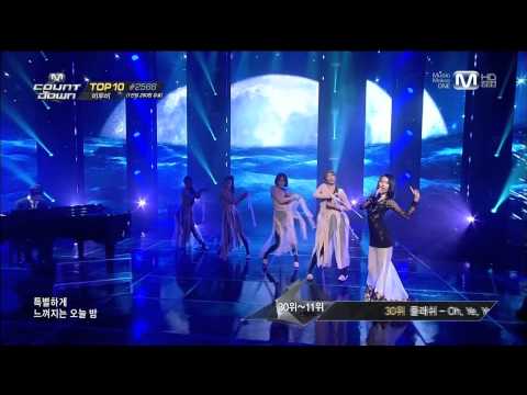 [HD] 140313 M!Countdown - Sunmi ft San.E - Full Moon (Acoustic)