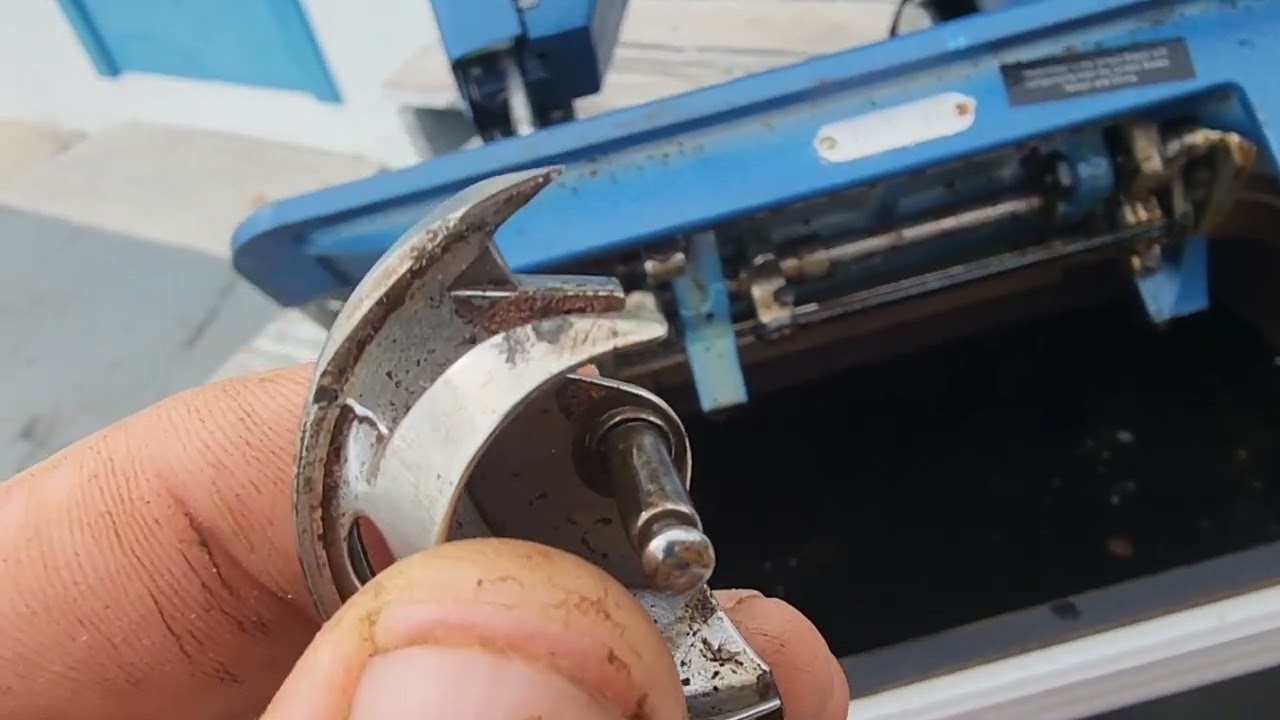 Sail repairs sewing our Genoa with our Sailrite LSZ-1