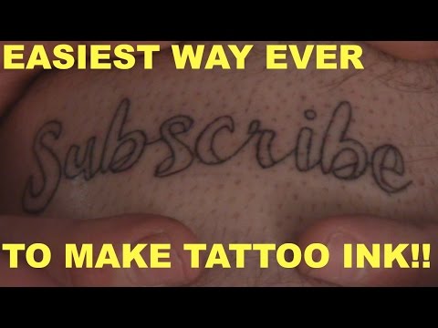 Easiest way EVER to make TATTOO INK!!