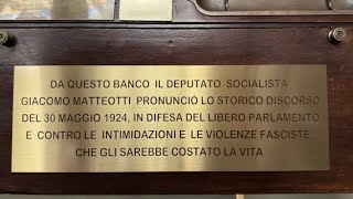 Matteotti, una targa sul suo scranno alla Camera a 102 anni dalla morte