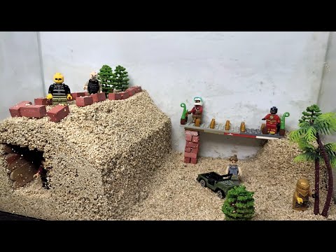 Lego dam breach experiment part 6 #6 , all destroyed by the great flood ,