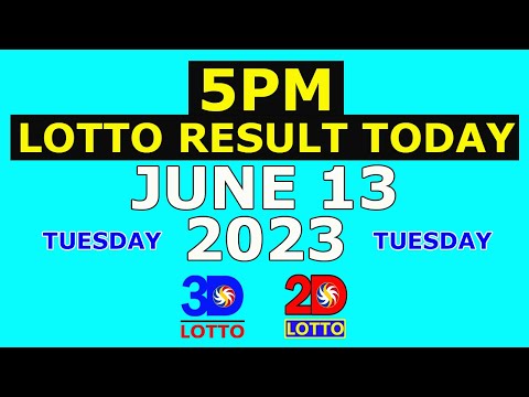 5pm Lotto Result Today June 13 2023 (Tuesday)