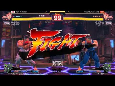 YBK Kichiken (Ryu) vs CCG Humanbomb (Ryu) FT3 -YUBIKEN - 091715