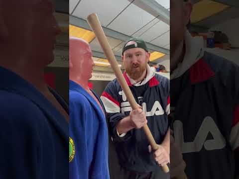 WW2 stick drill with pickaxe handle