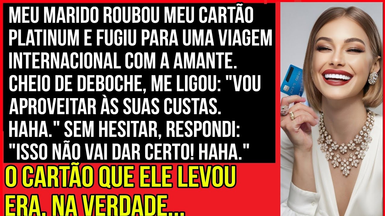 Meu marido roubou meu cartão platinum e fugiu internacionalmente com a amante, zombando...