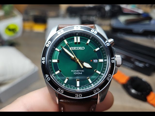 Vídeo relacionado con Seiko Reloj Analógico para Hombre de Kinetico con Correa en Cuero SKA791P1