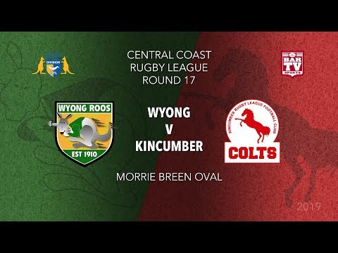 2019 Central Coast RL - Round 17 - Wyong v Kincumber