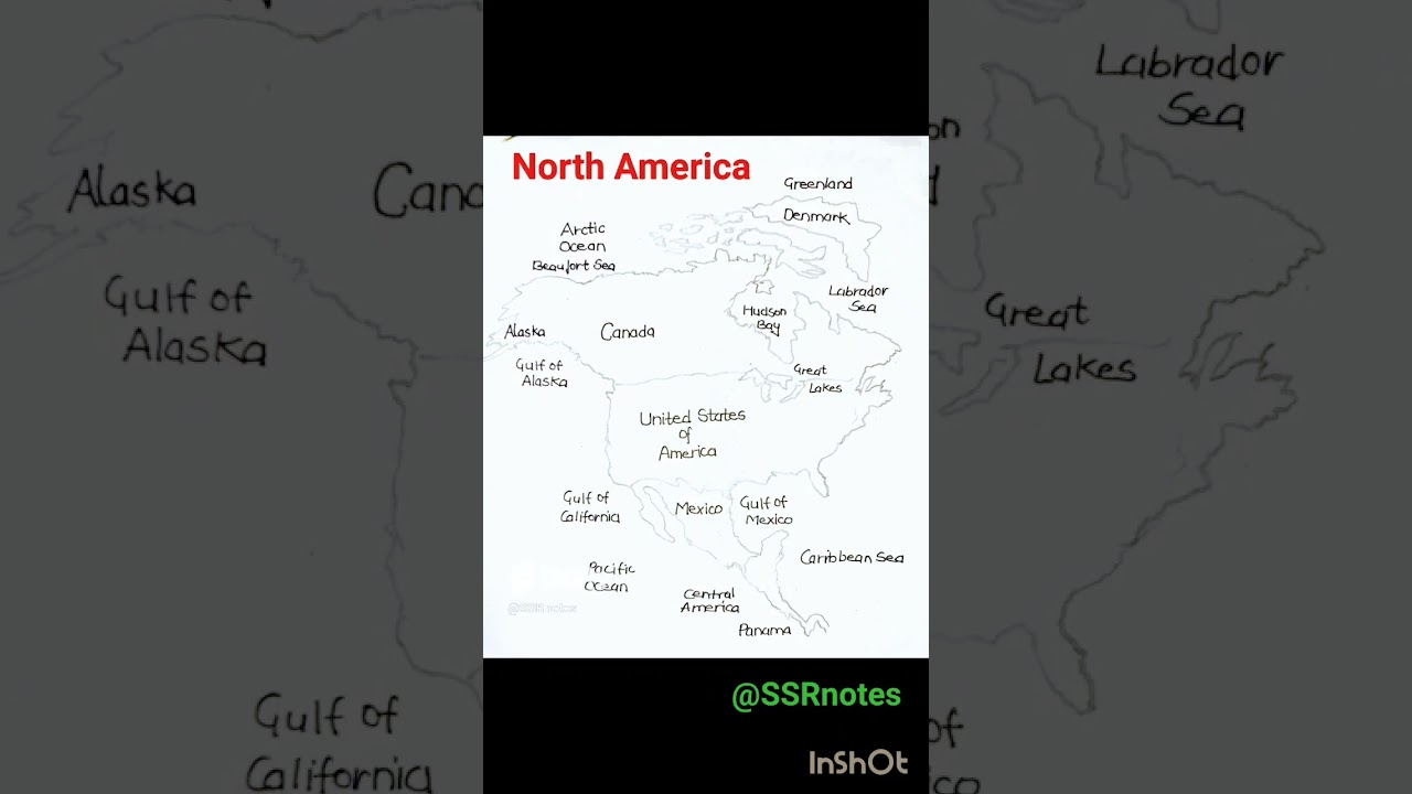 What countries are in north america  north america map state