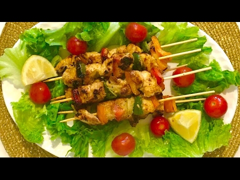 BROCHETTE DE POULET AU CURRY SIMPLE RAPIDE | قطبان الدجاج بخلطة لذيذة جدا