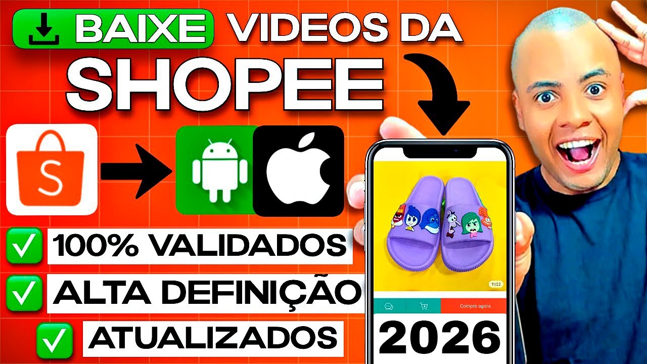 AFILIADO SHOPEE 2025: Como Baixar Vídeos da Shopee Pelo Celular ✅ (Android e Iphone) 100% GRÁTIS