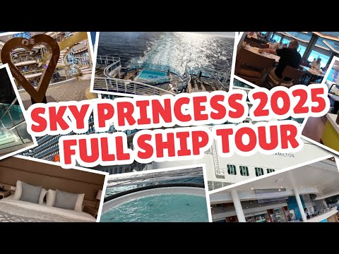 Sky Princess Full Ship Tour (2025) Deck by Deck Guide!