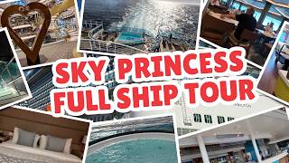 Sky Princess Full Ship Tour Deck by Deck Guide!