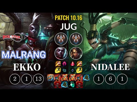 KT Malrang Ekko vs Nidalee Jungle - KR Patch 10.16