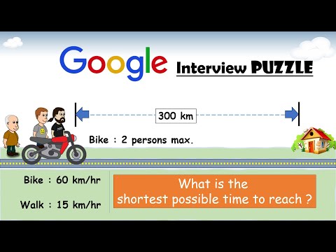Here's The Solution To The Google Interview Question About Three Friends And A Bike