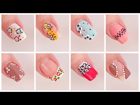 diseño de uñas 2024 || Diseños de uñas cortas / 2Mints Easy Nails Art 🎨 😍🫶