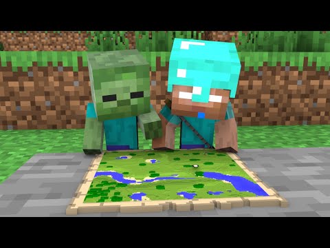 Poor Baby Herobrine and Baby Zombie - Minecraft Animation