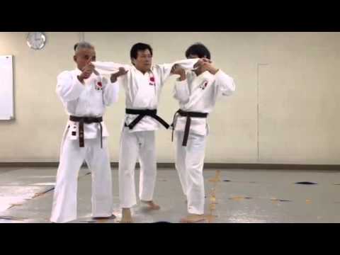 片手腕極め二人崩し