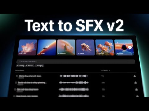 ElevenLabs SFX v2 Demo