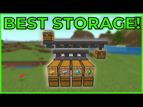 Easy Item Sorter Storage System for MINECRAFT BEDROCK Edition | BEST 1.19 ITEM SORTER