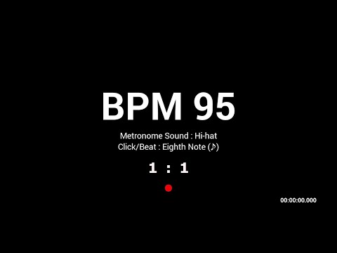 Metronome BPM 95 / Hi-hat / 8th