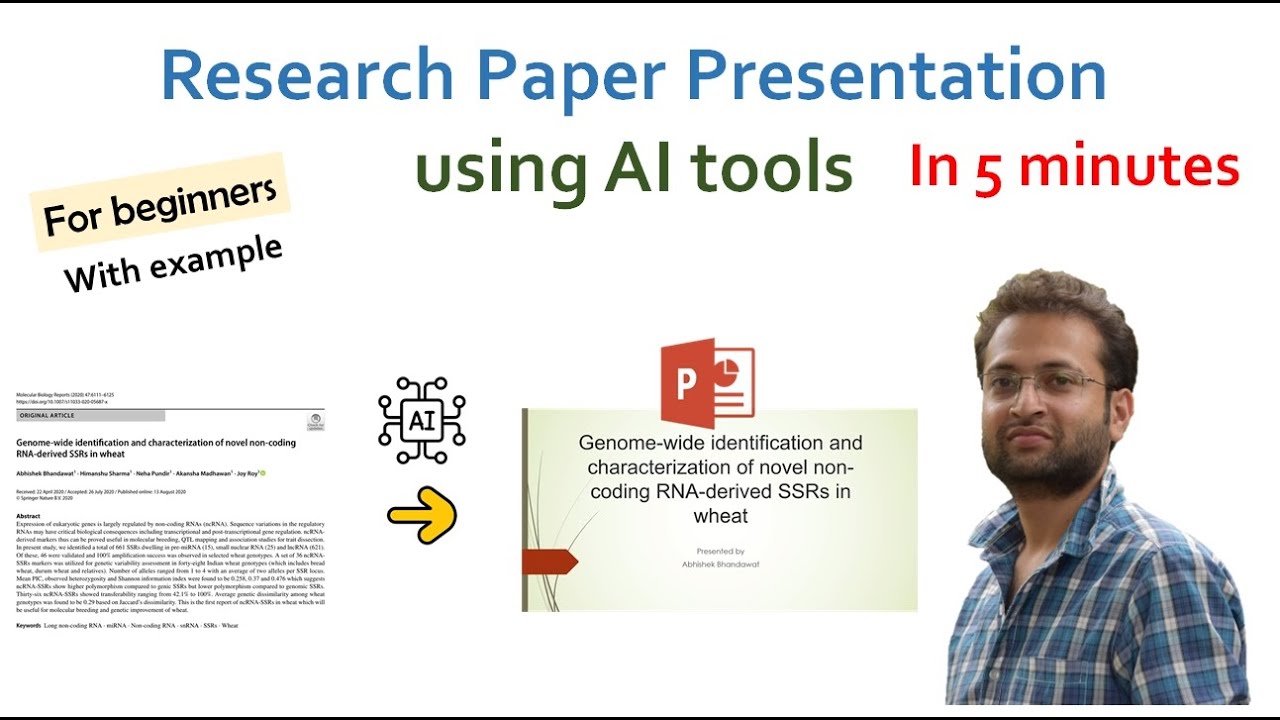 How to use AI tools for preparing Research Paper Presentation? Best AI tool for making ppt.