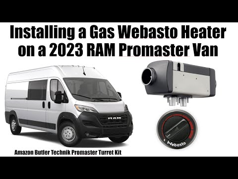 2023 RAM Promaster Amazon Butler Technik Gas Webasto Heater Installation