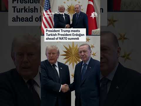 Turkish President Erdoğan meets President Trump ahead of the NATO summit