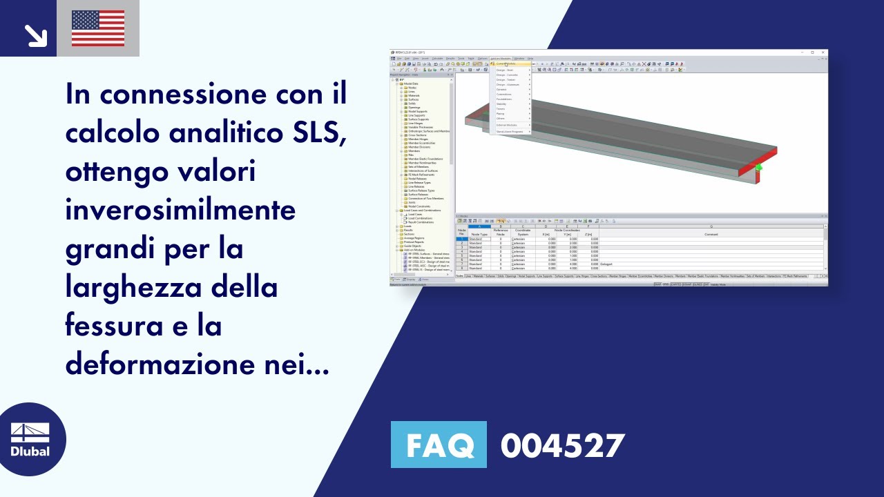 [IT] FAQ 004527 | In relazione al calcolo analitico SLS, ottengo valori inverosimilmente grandi per...